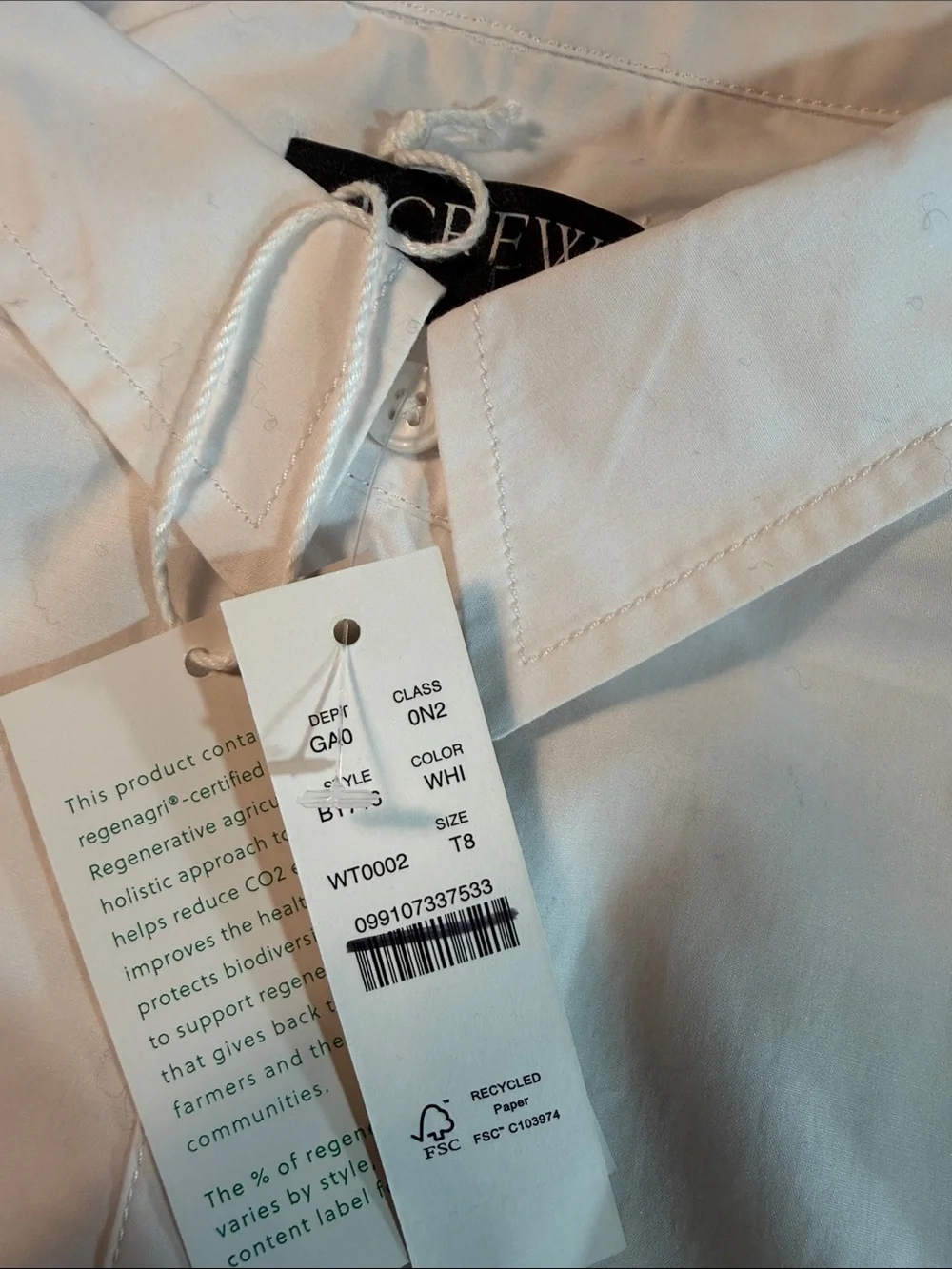 J.Crew Tall Garçon classic shirt in cotton poplin in white